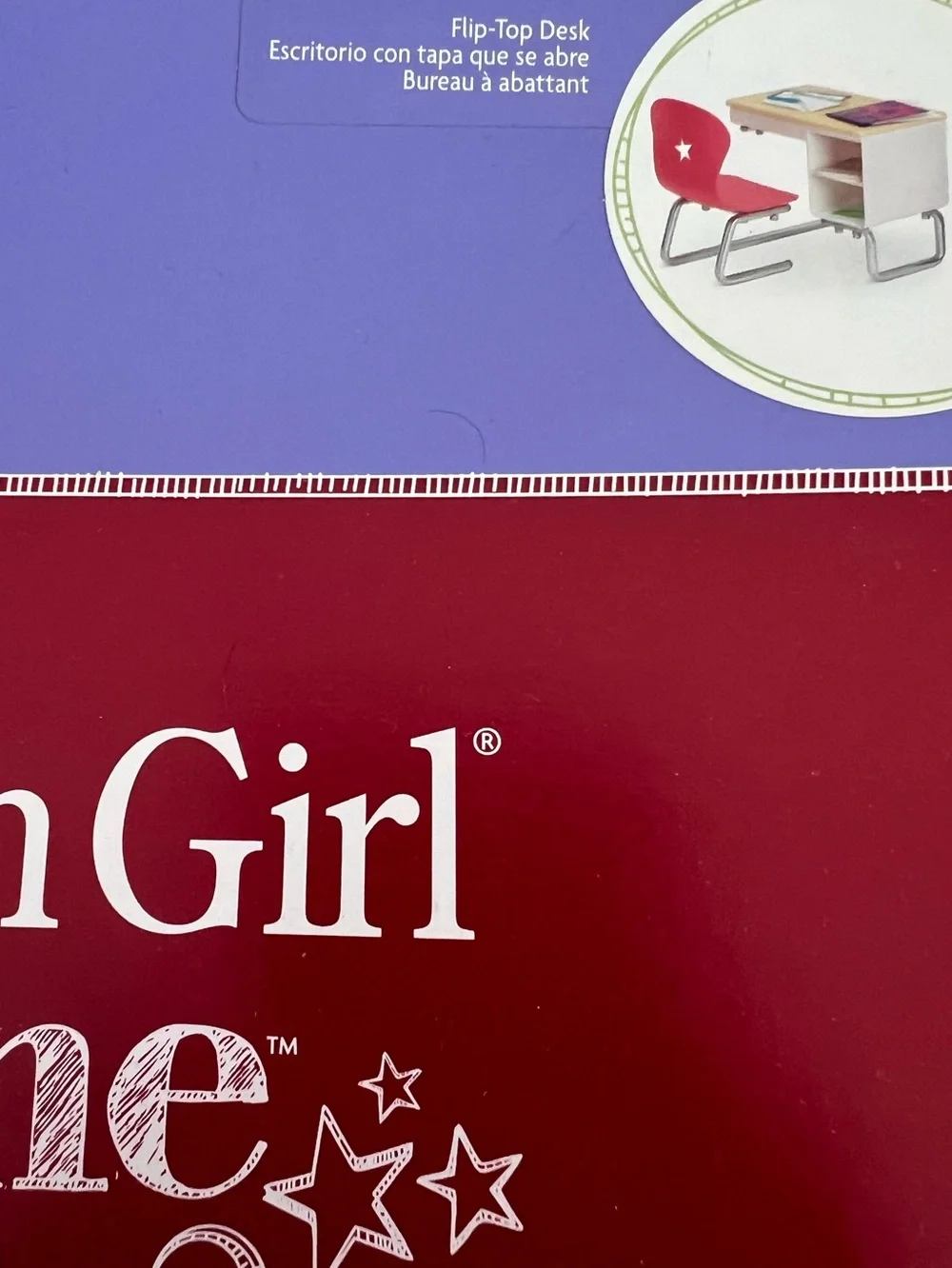 American Girl Doll Accessory school desk original box